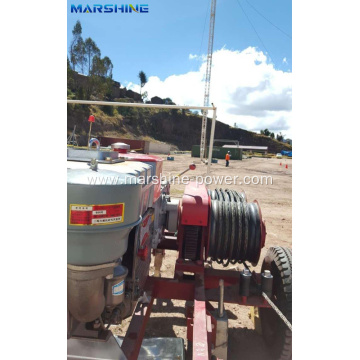 Gas Powered Engine Hydraulic Winch